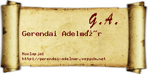 Gerendai Adelmár névjegykártya